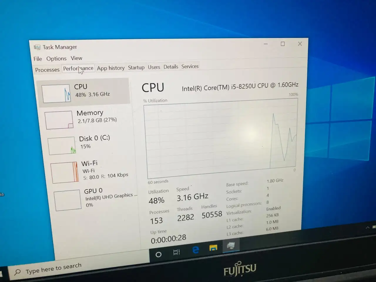 Fujitsu Core i5 8th gen